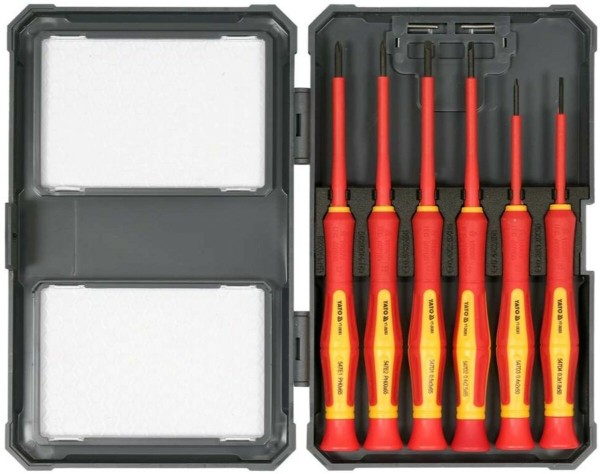 Набір викруток прецизійних діелектричних ізольованих YATO: до 1000 V, 6 шт. [6/48]