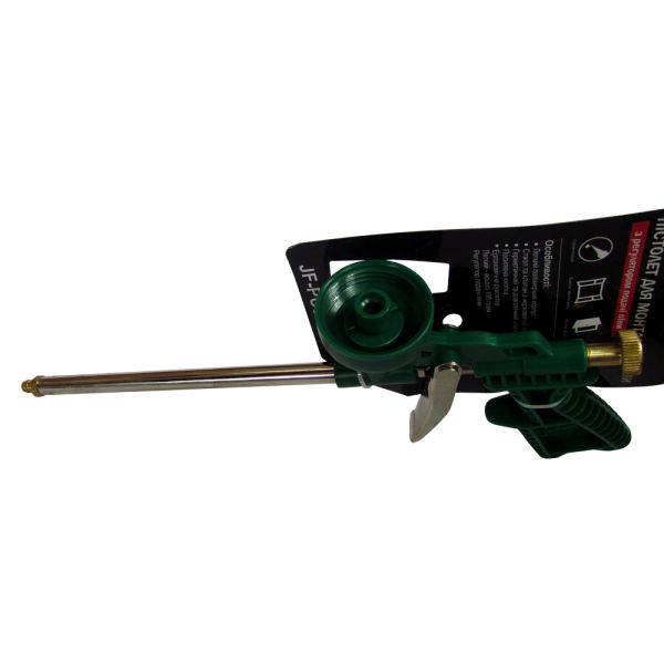 Пістолет для піни, пластиковий корпус, покриття-нікель