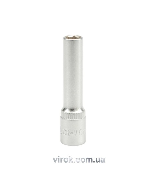 Головка торцева 6-гранна YATO : подовжена, квадрат 1/4