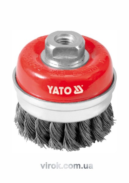 Щітка - крацовка YATO *чашка* Ø=75мм [6/36]