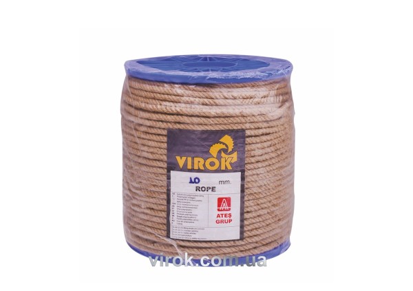 Канат джутовий ЕВА 8 мм x 200 м. (пластикова бобіна)(+,-) 5%