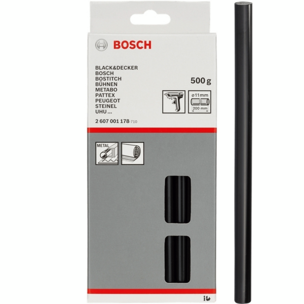 Клейові стрижні Bosch 11х200мм чорні (2.607.001.178)