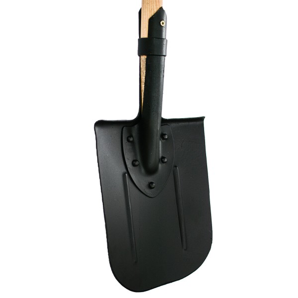 Лопата траншейна гартована VIROK з держаком. (вуглецева сталь) на заклепках, загострена