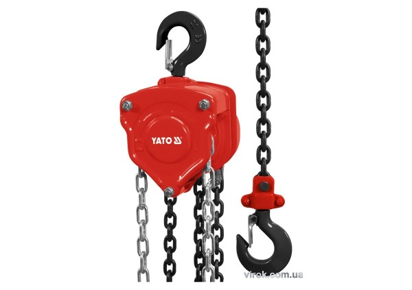 Лебідка ланцюгова ручна YATO : H= 3 м, F= 1т [1]