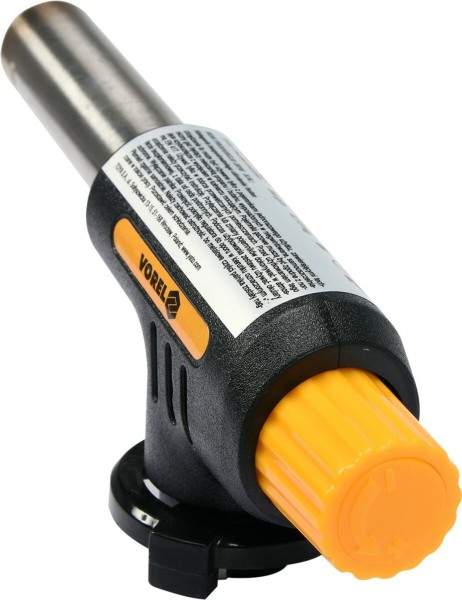 Пальник газовий VOREL з п`єзозапалом; тип з`єднання EN417 (цангове) макс. t=1300°C, P=1,3кВт [10/60]