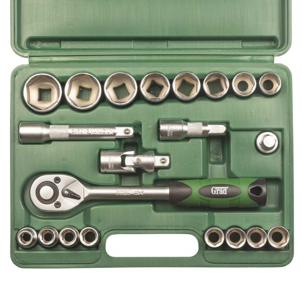Набір насадок торцевих 1/2" 21шт GRAD (6004225)
