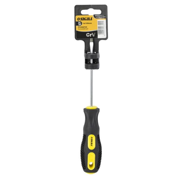 Викрутка SL4.0×100мм CrV SIGMA (4006321)