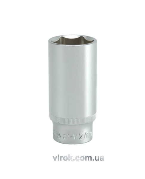 Головка торцева 6-гранна YATO : подовжена, квадрат 1/2