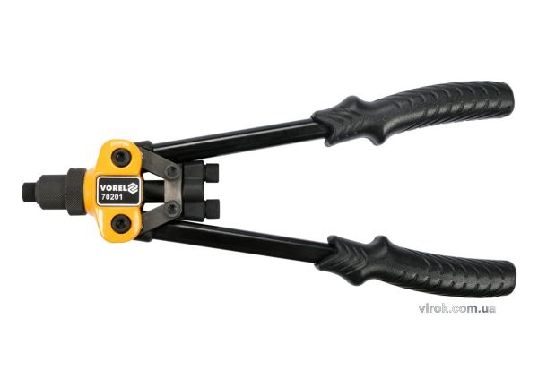 Заклепочник важільний 2-ручний VOREL для нітів Ø=3,2; 4,0; 4,8 мм, l=300 мм [20]