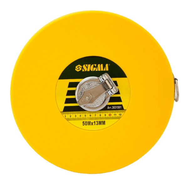 Рулетка скловолокно 50м×13мм SIGMA (3831501)