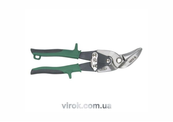 Ножиці по металу YATO : L= 235 мм, праві, Cr-Mo [6/36]