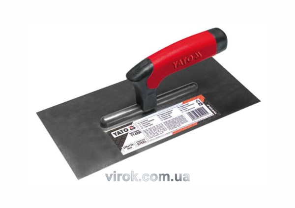 Терка гладилка YATO : L= 270x130 мм. нержавіюча [30]