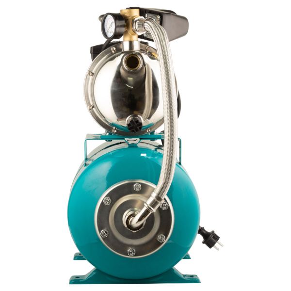 Станція 0.75кВт Hmax 46м Qmax 50л/хв (самовсмоктуючий насос нерж) 24л Україна AQUATICA JETSa80A5/UA (775097/24)