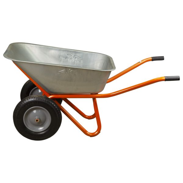 Тачка будівельна двоколісна 100л 320кг колесо 15" (з 4-х ЧАСТИН) FLORA (5056714)