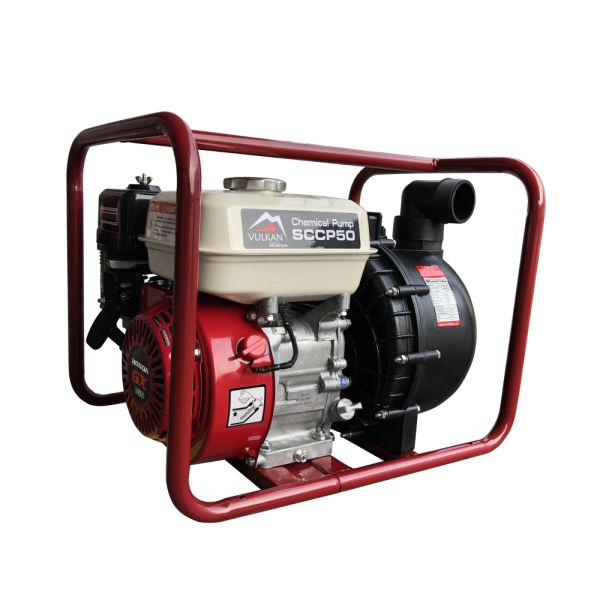 Мотопомпа рукав 50мм, 30м3/год, підйом 25м, для хімікатів, SCCP50H, з двиг. HONDA GX160