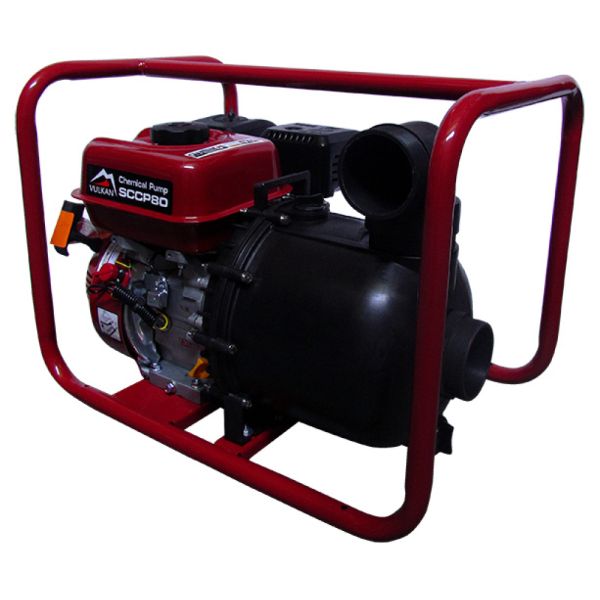 Мотопомпа рукав 75мм, 60м3/год, підйом 20м, для хімікатів, SCCP80