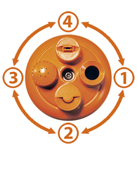 Дощувач на шпиці Vario-Jet полив до 87м2