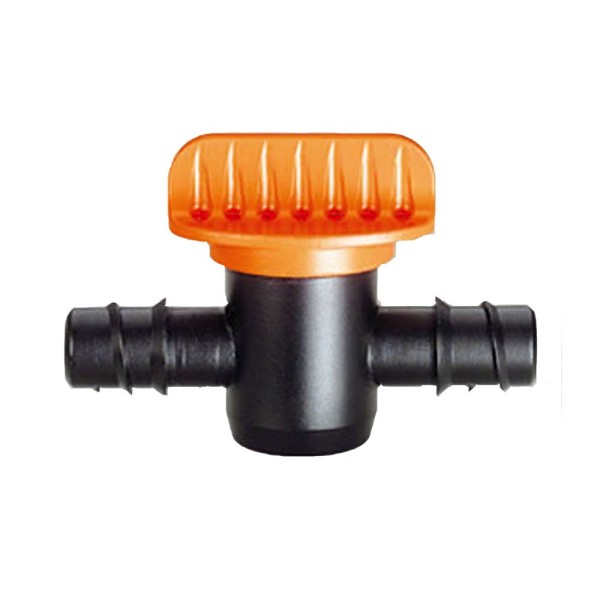 Кран 16мм прохідний для крапельної трубки 1/2