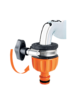 Насадка на кран з хомутом вихід адаптер конектора