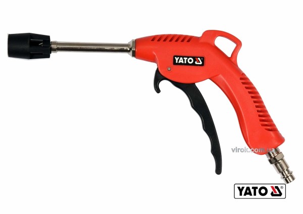 Пістолет пневматичний продувальний YATO з турбо-соплом l= 110 мм, Ø=1/4