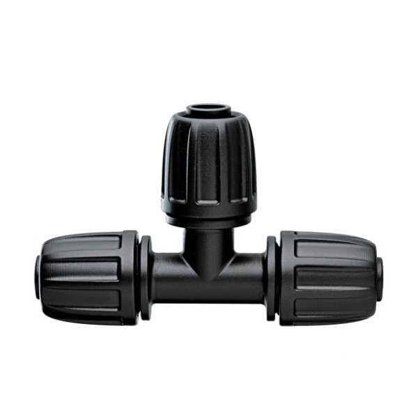 Трійник 16мм для крапельної трубки 1/2