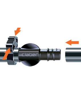 Хомут 16мм для крапельної трубки 1/2
