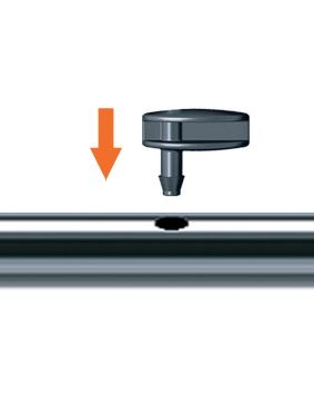 Заглушка 6мм для крапельної трубки 1/4