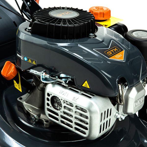 Газонокосарка бенз. LM42, 4к.с., ширина захвату 42см, висота скош. 25-75мм, травозбірник 45л, несамохідна