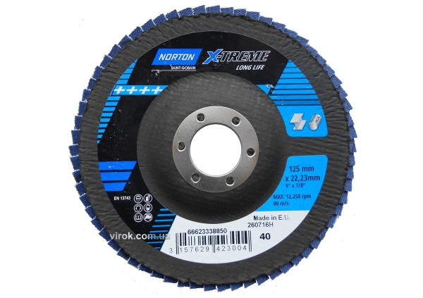 Круг пелюстковий шліфувальний NORTON VULCAN