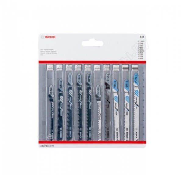 Набір полотен для лобзика Bosch 10 шт. (2607011170)