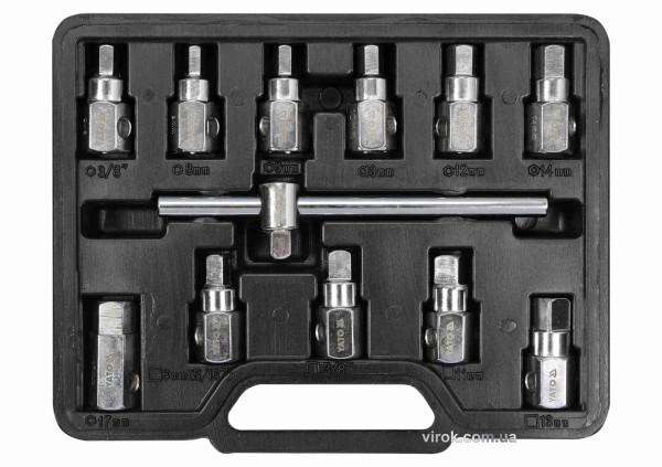 Набір ключів для зливної пробки масляного піддону YATO : квадрат- 3/8