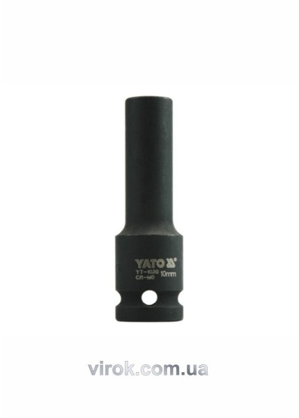 Головка торцева ударна 6-гранна YATO : подовжена, квадрат 1/2