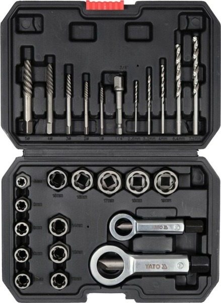Набір головок та екстракторів YATO :квадрат-3/8