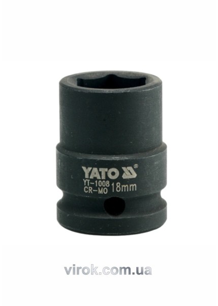 Головка торцева ударна 6-гранна YATO : квадрат 1/2