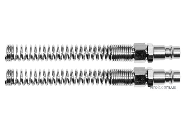 Швидкоз'єднувальні наконечники YATO з пружиною, до шлангу Ø=5х8 мм, 2 шт. [6/60]