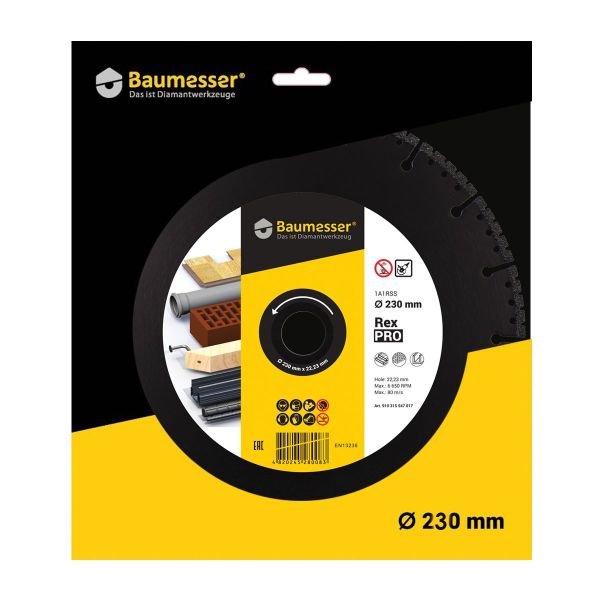 Круг алмазний вiдрiзний Distar 1A1RSS V 230x2,6/1,8x6x22,2 Pro Rex