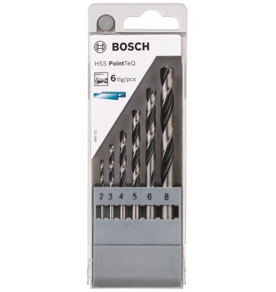 Набір свердел по металу HSS PointTeQ 6 шт.