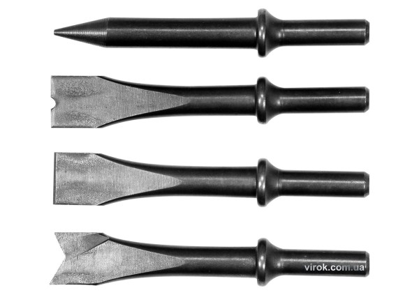 Долота і зубила l= 120 мм YATO до пневматичного молотка YT-0990 і 81133, компл. 4 шт. [50]