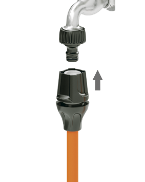 Шланг поливальний пружинний 1/2 25м, набір з конектором, розпилювачем, насадкою на кран 3/4, настінним тримачем