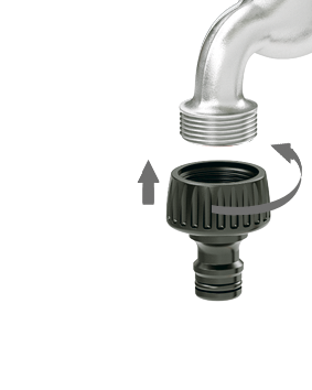 Шланг поливальний пружинний 1/2 25м, набір з конектором, розпилювачем, насадкою на кран 3/4, настінним тримачем