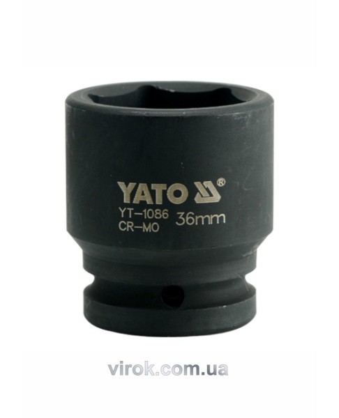 Головка торцева ударна 6-гранна YATO : квадрат 3/4