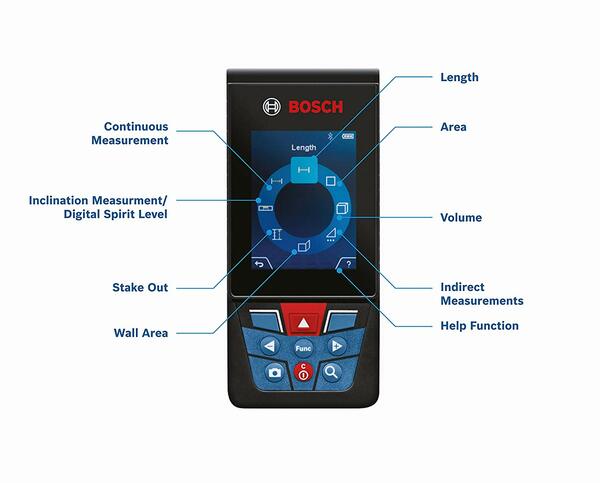 Далекомір лазерний Bosch GLM 120C + штатив BT 150, 0.08-120м, Bluetooth