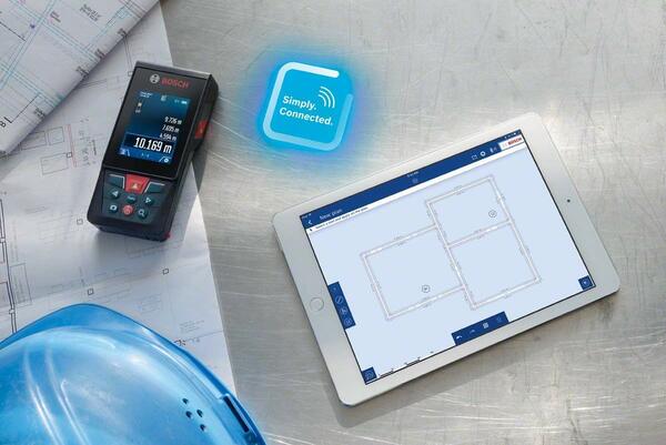Далекомір лазерний Bosch GLM 120C + штатив BT 150, 0.08-120м, Bluetooth