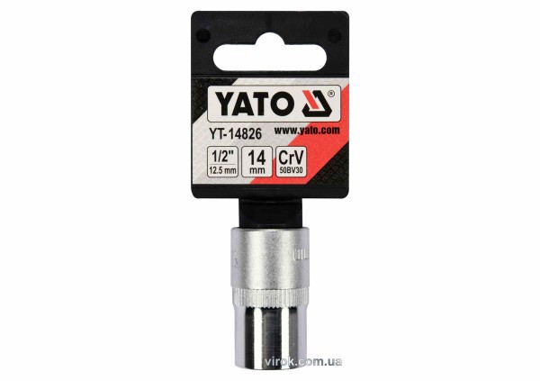 Головка торцева YATO : квадрат 1/2