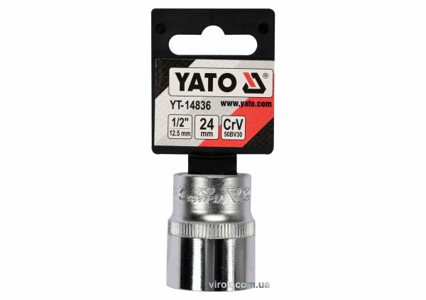 Головка торцева YATO : квадрат 1/2