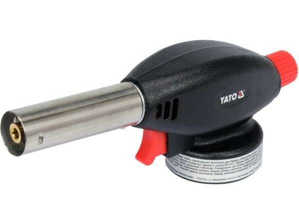 Пальник газовий (бутан) для кухні YATO, з п'єзозапалом, 1,3 кВт, t= 1300 °С [10/60]