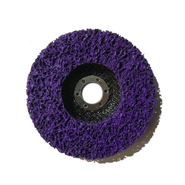 Круг зачисний 125*22 пористий фіолетовий жорсткий (для зняття фарби)
