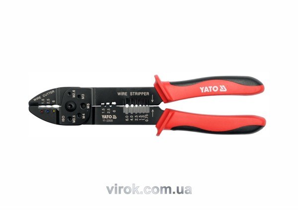 Знімач ізоляції YATO, L=240 мм, Ø=1.5-6.0 мм [12/48]