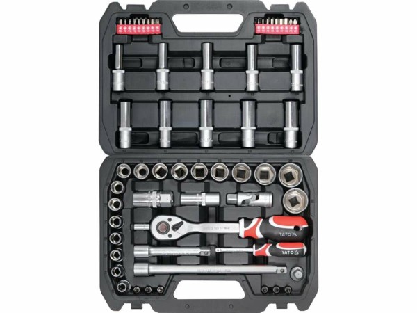 Набір головок торцевих і викруткових насадок YATO : квадрат 1/2