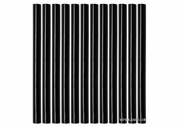 Стержні клейові YATO Ø=7,2 х 100 мм, чорні. уп. 12 шт. [50]